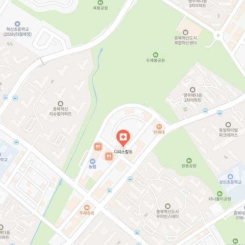 디피스칼프 충북혁신도시 위치 지도